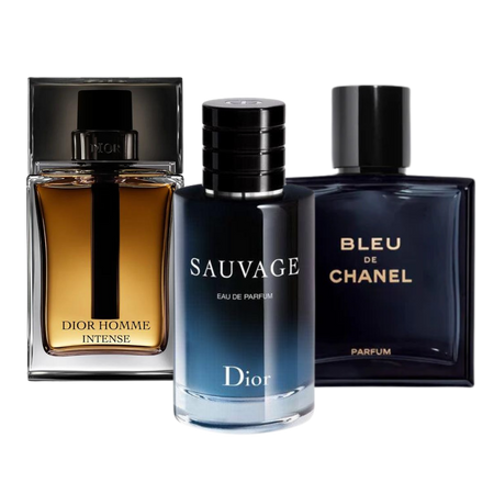 Sauvage Dior, Bleu de Chanel, Dior Homme Intense (Eau de Parfum)